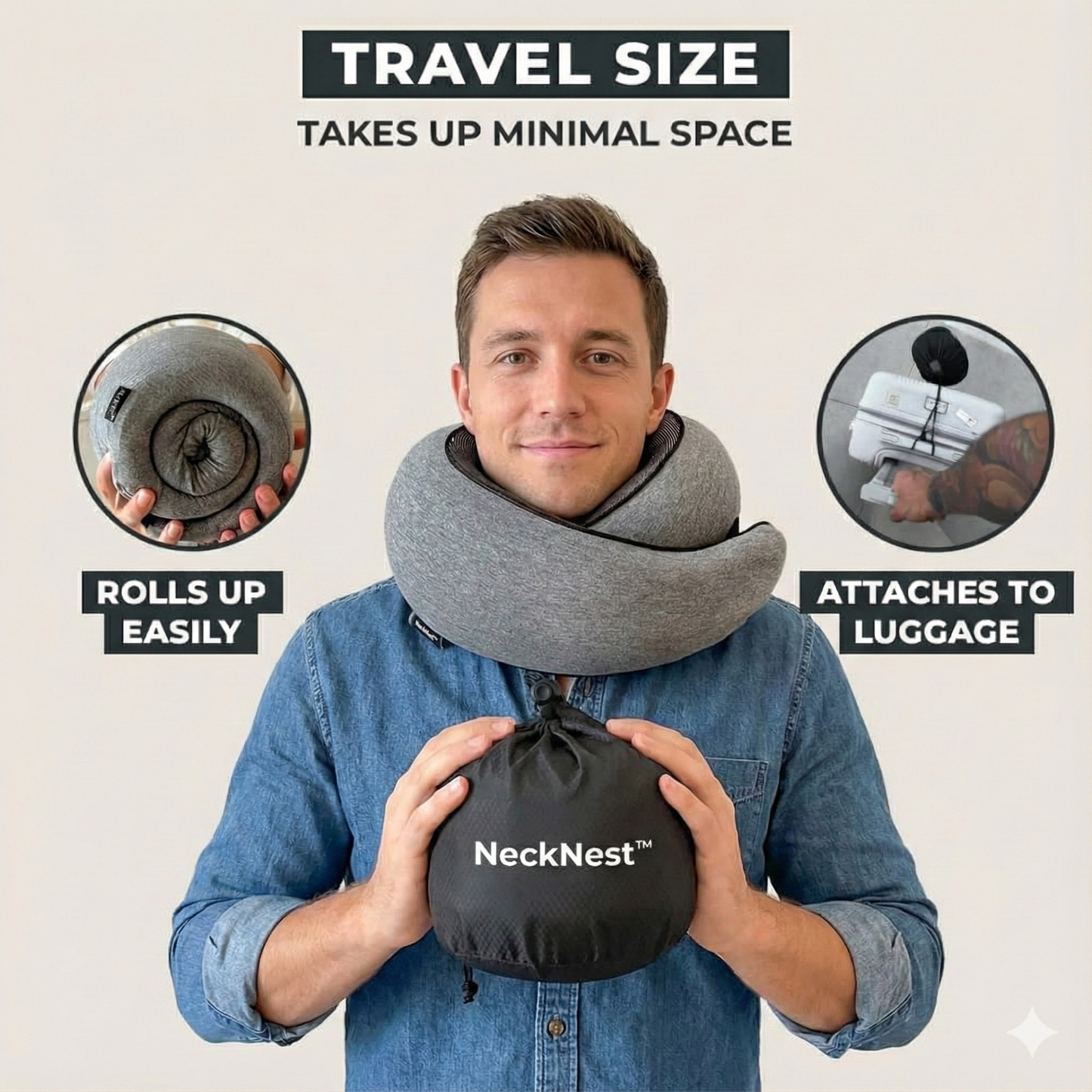 NeckNest® Travel Pillow