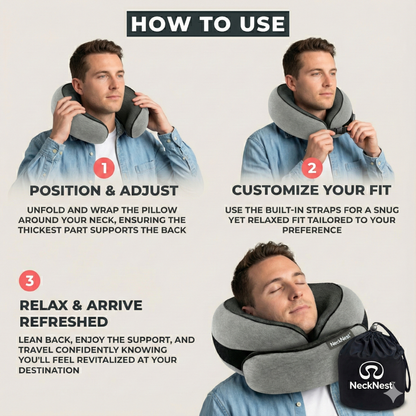 NeckNest® Travel Pillow