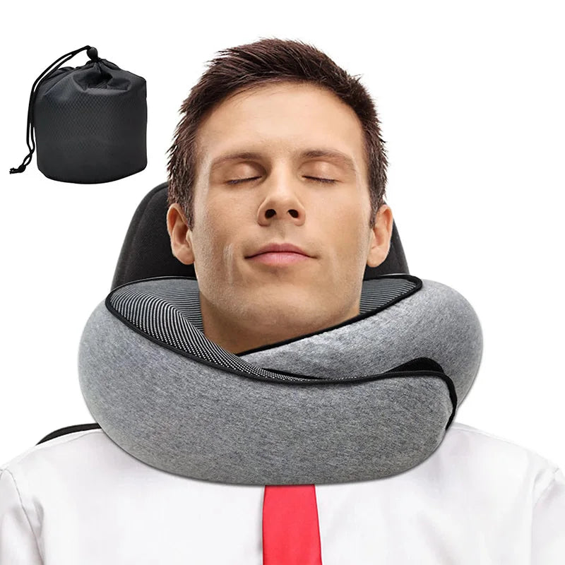Premium Memory Foam Travel Neck Pillow