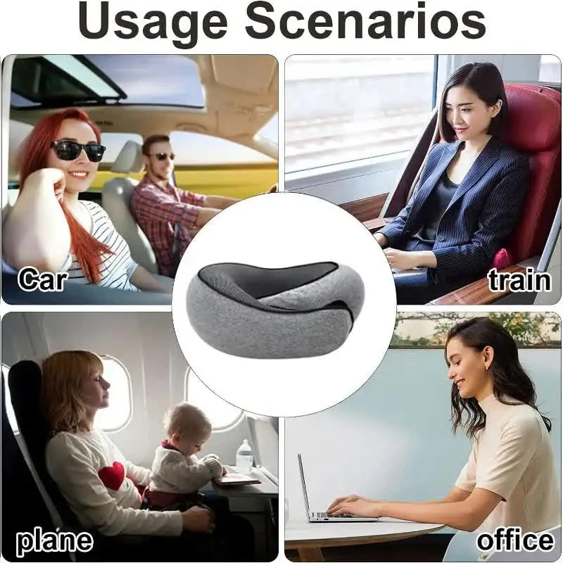 Premium Memory Foam Travel Neck Pillow